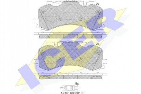 Автозапчасть ICER 182281