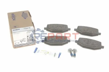 Фото Колодки гальмівні (задні) Renault Captur II/Megane IV 20- ICER (182416) зображення 1