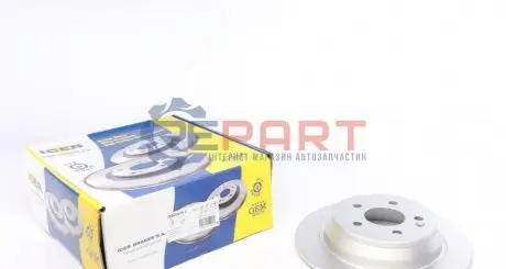 Фото Диск гальмівний (задній) MB Vito/Viano (W639) 03- (296x10) (з покриттям) (повний) ICER (78BD04162) зображення 1