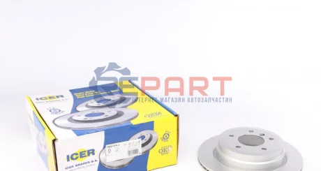 Фото Диск гальмівний (задній) BMW 1 (E81/E87)/3 (E90-E93) 04-13/X1 (E84) 09-15 (300x20)(з покр.)(вентильований) ICER (78BD1974-2) зображення 1