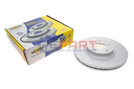 Фото Диск тормозной (передний) Ford C-Max/Kuga 07-/Transit Connect 13- (300x25) (с покрытием)(вентил.) ICER (78BD39372) изображение 1