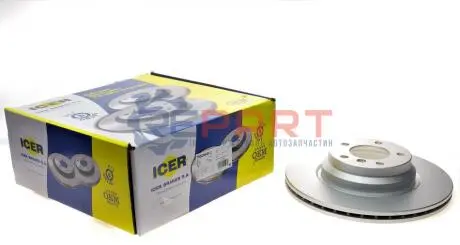 Диск гальмівний (передній) BMW 1 (E81/82/88)/3 (E90-93) 04-13/X1 (E84) 09-15 (330x24)(з покр.)(вент.) ICER 78BD4645-2 Купить в Украине