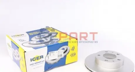 Диск гальмівний (передній) Citroen Jumper/Fiat Ducato/Peugeot Boxer 1.8t 94- (300x24)(з покр.)(вент.) ICER 78BD46822 Купити в Україні