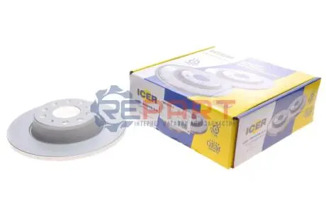 Фото Диск гальмівний (задній) Audi A3/Skoda Octavia/SuperB/VW Golf/Passat B6 04-15 (282x12)(з покр.)(повн) ICER (78BD56192) зображення 1