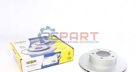 Фото Диск гальмівний (передній) Renault Master/Opel Movano/Nissan Interstar 98- (306x28)(з покр)(вент) ICER (78BD68481) зображення 1