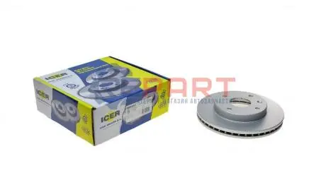 Фото Диск гальмівний (передній) Chevrolet Lacetti/Nubira/Epica/Evanda/Rezzo 05- (256x24)(з покр.)(вент.) ICER (78BD8338-2) зображення 1