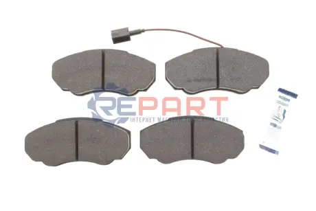 Колодки гальмівні (передні) Citroen Jumper 02-/Fiat Ducato/Peugeot Boxer 98- R15 (+датчик) ICER LM1523 Купити в Україні