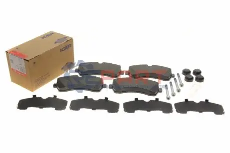 Фото Колодки гальмівні (передні) MB Sprinter (906,907,910) 210-519CDI/VW Crafter 30-35/30-50 06-(спарка) ICER (LM1785) зображення 1