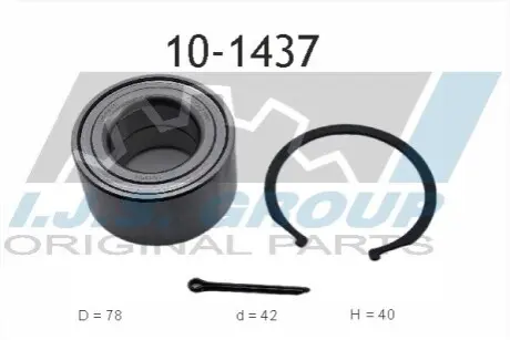 Підшипник маточини (передньої) Hyundai Elantra 06-/i30 07-12/Kia Cee'd 06 IJS GROUP 101437