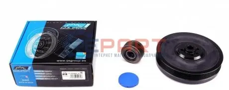 Фото 1 — Шків колінвалу + шків генератора VW LT/T4/Crafter 2.5TDI IJS GROUP (171029KITA) Фото Шків колінвалу + шків генератора VW LT/T4/Crafter 2.5TDI IJS GROUP (171029KITA) зображення 1