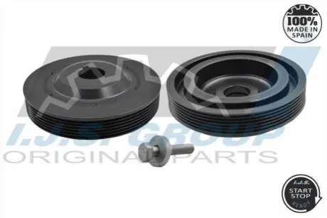 Шків колінвалу Citroen Jumpy/Fiat Scudo/Peugeot Expert 2.0 D 07- (з болтом) IJS GROUP 171104SET Купити в Україні