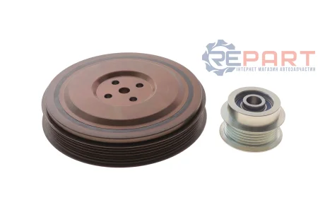 Шків колінвалу + шків генератора Volvo S60 II 13-18/XC 40 2.0D 13-21 (6PK) IJS GROUP 17-1335KIT