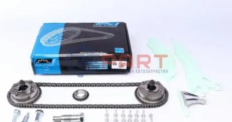 Комплект ланцюга ГРМ Citroen Berlingo/Peugeot Partner 1.6 VTi 09- (ланцюг, натяжник, фазорегулятор) IJS GROUP 401011VVT Купити в Україні