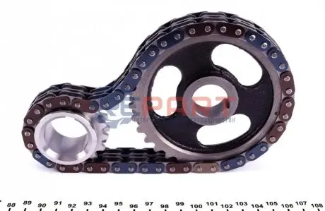 Фото Комплект ланцюга ГРМ Skoda Fabia/ Octavia 1.0-1.4 00-03 IJS GROUP (401053FK) зображення 1