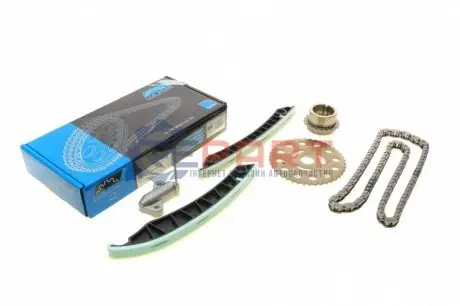 Фото Комплект ланцюга ГРМ Renault Trafic 1.6 DCi 14- (ланцюг, натяжник, 2 шестерні)(ном.двиг >160801) IJS GROUP (401149FK) зображення 1