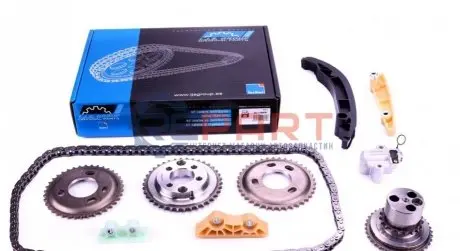 Фото Комплект ланцюга ГРМ Ford Transit 2.4DI/2.2-2.4TDCI 06- (ланцюг, натяжник, шестерня) z=132 IJS GROUP (401188FK) зображення 1