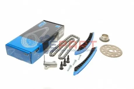 Фото Комплект ланцюга ГРМ Renault Trafic 1.6 DCi 14- (ланцюг, натяжник, шестерня h=33mm)(ном.двиг <160801) IJS GROUP (401290FK) зображення 1