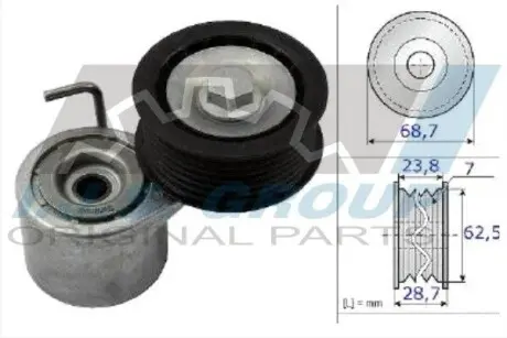 Натяжник ременя генератора Audi A4/A5/A6/A7/A8/Q5/Q7 3.0TFSI 08- IJS GROUP 93-2459 Купити в Україні