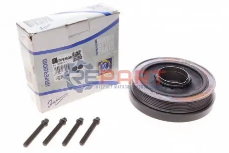 Шків колінвалу BMW 3 (E90/F30/F80)/ 5 (F10) 1.6-2.0 d 07- (з болтом), N47/M47 IMPERGOM 10334K