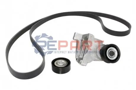 Комплект поликлинових ременів (з роликами) FORD COURIER, FOCUS I 1.4/1.6/1.6ALK 10.98-12.11 INA 529000710