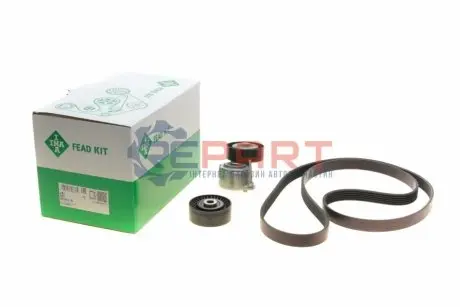 Комплект ремня генератора Citroen Xsara/Peugeot 206 2.0 HDi 99-11 (6PK1740) INA 529001810 Купить в Украине