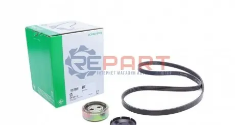 Комплект поликлинових ременів (з роликами) AUDI A4 B5, A6 C5, A8 D2, ALLROAD C5 SKODA SUPERB I VW PASSAT B5, PASSAT B5.5 2.5D 01.97-03.08 INA 529 0087 10 Купити в Україні