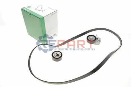 Комплект ременя генератора Citroen Berlingo/Peugeot Partner 2.0HDI 99-11 (6PK1740) INA 529009210 Купити в Україні