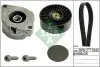 Комплект поликлинових ременів (з роликами) FORD GALAXY I SEAT ALHAMBRA, CORDOBA, CORDOBA VARIO, IBIZA II, INCA VW CADDY II, GOLF III, GOLF IV, PASSAT B3/B4, POLO 1.7D/1.9D 05.89-03.10 INA 529 0102 10