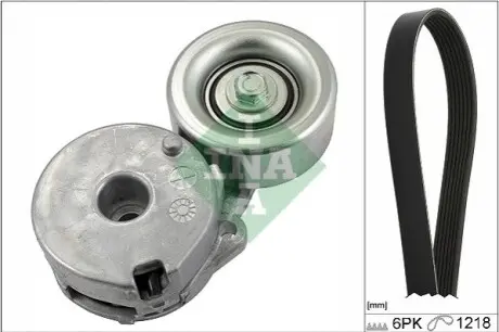 Комплект поликлинових ременів (з роликами) RENAULT CLIO III, FLUENCE, GRAND SCENIC III, LAGUNA III, LATITUDE, MEGANE, MEGANE III, SCENIC III 2.0/2.0ALK 09.06 INA 529022510