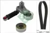 Комплект поликлинових ременів (з роликами) CITROEN XSARA, XSARA PICASSO PEUGEOT 206 1.1-1.6LPG 04.97-12.12 INA (529025710) зображення 1