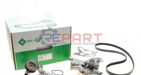 Комплект ременя генератора + помпа Opel Combo 1.4 04- (5PK1355) INA 529029731