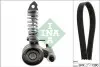 Комплект поліклинового ременя (із натягувачем) CHEVROLET AVEO, TRAX OPEL ADAM, MOKKA / MOKKA X 1.2-1.4LPG 03.11 INA (529032510) зображення 1