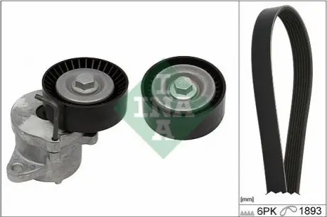 Комплект поликлинових ременів (з роликами) OPEL ASTRA J, ASTRA J GTC, ZAFIRA C 2.0D 09.09-11.18 INA 529 0349 10