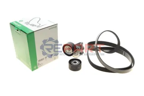 Комплект поликлинових ременів (з роликами) OPEL MOVANO B RENAULT MASTER III 2.3D 02.10 INA 529035410 Купити в Україні