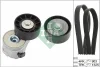 Комплект ремня генератора Iveco Daily 2.3 JTD 02-, (4EPK903 + 7PK1325) INA (529038610) изображение 2