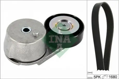 Комплект поликлинових ременів (з роликами) OPEL ASTRA K, CORSA E, INSIGNIA B, INSIGNIA B COUNTRY, INSIGNIA B GRAND SPORT 1.0-1.5 09.14 INA 529040910