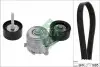 Комплект поликлинових ременів (з роликами) OPEL ASTRA J, ASTRA J GTC, ASTRA K, CASCADA, INSIGNIA B, INSIGNIA B GRAND SPORT, ZAFIRA C 1.6 06.12 INA (529042110) зображення 1