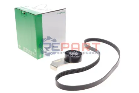 Комплект ременя генератора Dacia Dokker/Logan/Lodgy/Sandero 04- (5PK 1113) INA 529044110 Купити в Україні