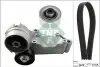 Комплект поліклинового ременя (із натягувачем) FORD TOURNEO CONNECT, TRANSIT CONNECT 1.8D 06.02-12.13 INA (529048910) зображення 1