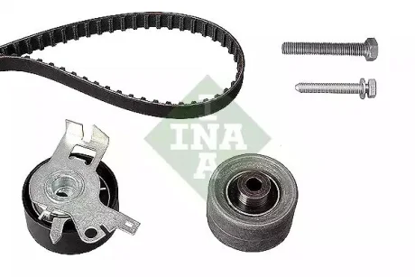 Комплект ГРМ (ремінь + ролик) CITROEN C4, C4 I, C4 PICASSO I, C5 I, C5 II, C8, EVASION, JUMPY I, XSARA, XSARA PICASSO FIAT SCUDO, ULYSSE LANCIA PHEDRA, ZETA PEUGEOT 206, 307 1.8/2.0/2.2 01.99 INA 530023810