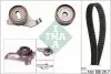 Комплект ГРМ (ремінь + ролик + водяний насос) TOYOTA AVENSIS, CALD, CAMRY, CAR E VI, CAR V, CORONA, GAIA, HARRIER, NADIA, PICNIC, RAV 4 I, SCEPTER, TOWN ACE 1.8-2.5 11.86-08.03 INA (530 0268 30) зображення 1