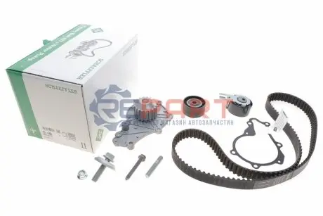 Комплект ГРМ (ремінь + ролик + водяний насос) VOLVO C30, S40 II, S80 II, V40, V50, V70 III CITROEN BERLINGO, BERLINGO MULTISPACE, C2, C3 I, C3 II, C3 PICASSO, C4, C4 GRAND PICASSO I 1.6D 10.03 INA 530037530 Купити в Україні