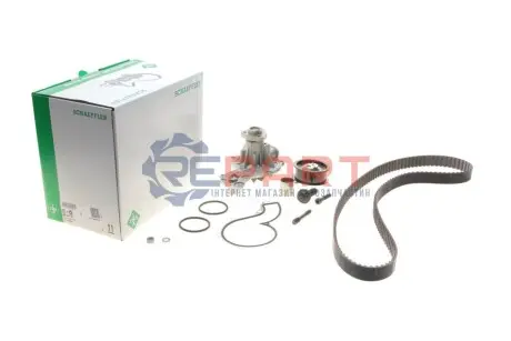 Комплект ГРМ (ремінь + ролик + водяний насос) FORD GALAXY I SEAT ALHAMBRA, CORDOBA, CORDOBA VARIO, IBIZA II, INCA VW CADDY II, POLO, POLO III CLASSIC, SHARAN 1.7D/1.9D 03.95-03.10 INA 530037730 Купити в Україні
