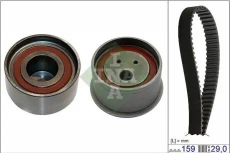 Комплект ГРМ (ремінь + ролик) MITSUBISHI PAJERO PININ I 2.0 10.00-06.07 INA 530059510