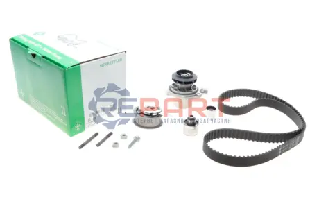 Комплект ГРМ + помпа Audi A3/A4/A5/A6/Q3/VW Caddy/T6 2.0TDI 15-/Golf VII 1.6TDI/2.0TDI 12- (25x145z) INA 530065031 Купити в Україні