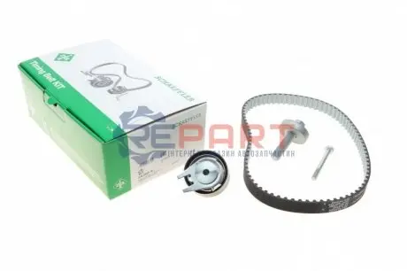 Комплект ГРМ (ремінь + ролик) JAGUAR XF SPORTBRAKE, XJ LAND ROVER DISCOVERY III, DISCOVERY IV, RANGE ROVER IV, RANGE ROVER SPORT I, RANGE ROVER SPORT II 2.7D/3.0D/3.0DH 07.04-03.22 INA 530069310