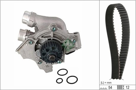 Комплект ГРМ + помпа Skoda Octavia/Superb/VW Golf V/VI/Passat/Sharan/Tiguan 04-18 INA 530 0845 30