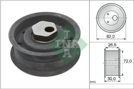 Натягуючий ролик ременя ГРМ FORD ESCORT V, ESCORT VI, SIERRA I, SIERRA II 2.0 10.85-10.98 INA 531030410