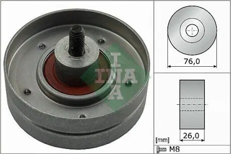 Паразитний / ведучий ролик, поліклиновий ремінь INA 532025230 Купити в Україні