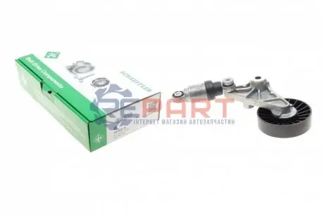 Натягувач поліклинового ременя OPEL ASTRA G, FRONTERA B, OMEGA B, SIGNUM, SINTRA, VECTRA B, VECTRA C, VECTRA C GTS, ZAFIRA A SAAB 9-3, 9-5 2.0D/2.2D 11.96-02.15 INA 534003310 Купити в Україні